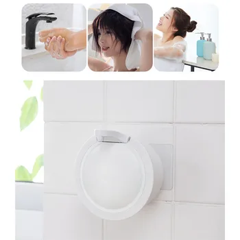 Duvara Monte Sabunluk Tuvalet Su Geçirmez Vantuz Losyon Şişesi Ev Banyo Mutfak Manuel Sıkmak Losyon Şişesi 13