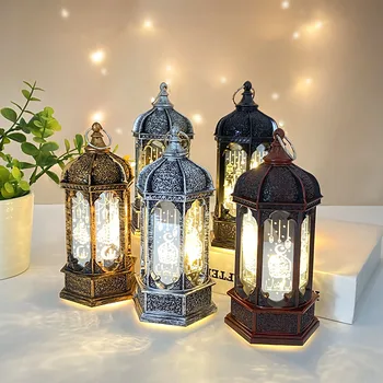 Eid Mubarak dekorasyon Led rüzgar ışıkları gece lambası ramazan Kareem hediyeler Eid Al Adha ev islam müslüman festivali parti dekor 4
