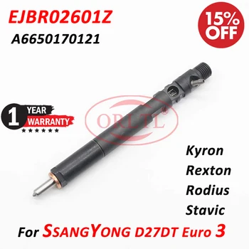 EJBR02601Z yüksek basınçlı enjektör A6650170121 Enjeksiyon Püskürtme Memesi EJB R02601Z SsangYong Kyron Rexton Rodius Stavic 2.7 L SUV