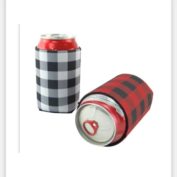 ekose Neopren Can soğutucu Kol İçecek Alt Bira Bardağı Kapak Kılıf Şişe Bardak Tutucu Drinkware Kolu mutfak gereçleri 4