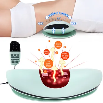 Elektrikli bel masajı Lomber Traksiyon Cihazı Sıcak Kompres Terapi titreşimlı masaj aleti Ems Servikal Omurga Desteği Ağrı kesici 6