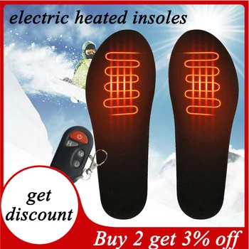 Elektrikli ısıtmalı Tabanlık 2000mAh Pil ile Şarj Edilebilir termal ayakkabı Pedi Eklemek Tabanı Kış Erkekler Kadınlar için Kayak Yürüyüş 12