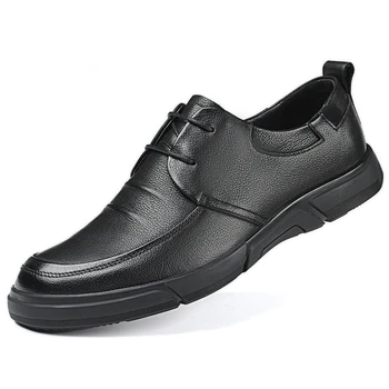 Erkek ayakkabıları İlkbahar ve Yaz İş günlük ayakkabı erkek Hakiki Deri Yumuşak Taban Çok Yönlü Nefes Rahat Baba Ayakkabı