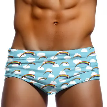 Erkek Mayo Seksi Gurur Çekim Yıldız Bikini Yüzmek Külot Geleneksel Kesim Boxer Mayolar Kurulu Sörf Şort Sandıklar Beachwear 18