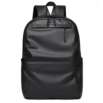 Erkek Sırt Çantası Popüler Siyah İş Banliyö Su Geçirmez Nefes Aşınmaya Dayanıklı Siyah Kare laptop çantası erkek Sırt Çantası 10