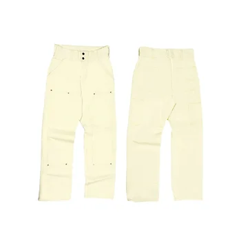 Erkek Vintage Kargo Pantolon Yüksek Bel Düz Gevşek Beyaz Kot Japon Moda Golf Giysisi tasarımcı kıyafetleri Erkekler 23
