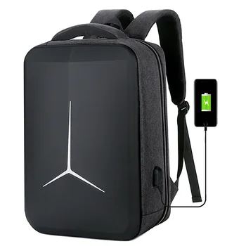 Erkek Yansıtıcı Şerit Çok Fonksiyonlu Anti-hırsızlık Sırt Çantası Dizüstü USB Seyahat Çantası Sırt Çantası İş Rahat Sırt Çantası okul çantası 8