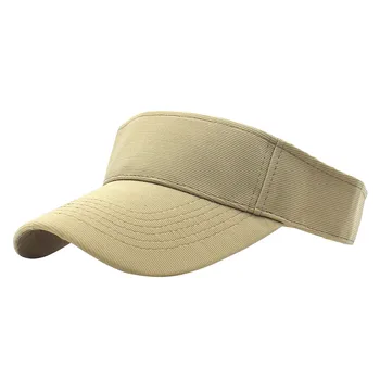 Erkekler Güneş Spor Visor-Golf Plaj vizör kapağı UV Koruma Ayarlanabilir Şapka Kadınlar İçin Düz Renk Gölgeleme beyzbol şapkası 6