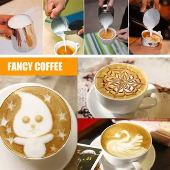 Fantastik Mutfak Barista Craft Kahve Latte Süt Frothing Sürahi Sürahi Paslanmaz Çelik Süt frothing sürahi Espresso Kahve Sürahi 2