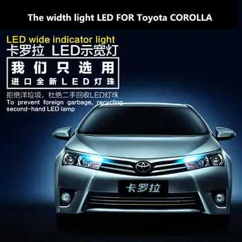 Genişlik ışık LED Toyota COROLLA İÇİN T10 5000K ön küçük ampul kontur ışık COROLLA araba ışık modifikasyonu 3