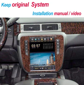 GMC Yukon / Chevrolet Tahoe / Chevrolet Silverado 2007-2012 Tesla Tarzı Araba Radyo Çalar Ekran Android 9.0 Araba GPS Navigasyon 3