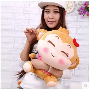 güzel peluş maymun oyuncak sevimli kız maymun bebek mutlu maymun oyuncaklar hediye bebek yaklaşık 50 cm 0131 19