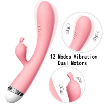 Güçlü Yapay Penis Vibratör G-Spot Tavşan Vibratör Klitoris Stimülatörü Vajinal Masaj Seks Oyuncakları Kadınlar için Kadın Mastürbasyon 7