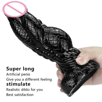 Hayvan Anal Plug Yapay Penis Yetişkin Seks Oyuncakları Kadın Erkek StrapOn Kadın Masturbators Nervürlü Büyük Yapay Penis Butt Plug Vantuz Anal oyuncaklar 6
