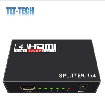 HDMI Splitter 1 4 Out 1x4 Limanlar v1. 4 Powered 4 K / 2 K Tam Ultra HD 1080 p ve 3D Destek 9