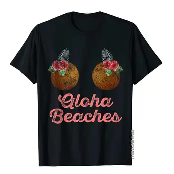 Hindistan cevizi Sutyen Çiçek Göğüsler Hawaii Aloha Plajlar Komik Tops Tees Hip Hop Slim Fit Pamuk Çocuk Üst T-Shirt Grubu 23