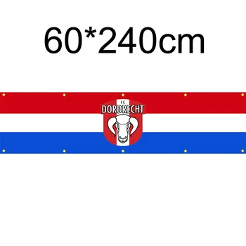 Hollanda FC Dordrecht bayrağı 60x240cm dekorasyon afiş ev ve Bahçe için