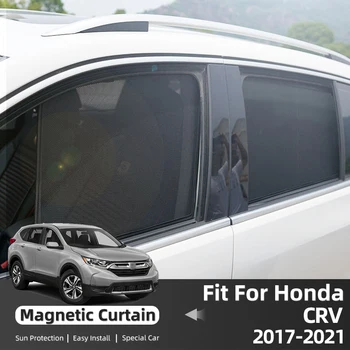 Honda CRV için 7 koltuk 2017-2021 Manyetik Araba Yan Pencere Güneş Gölge Araba Güneş Gölge İsı Parlama ve UV Koruma Araba Perdesi