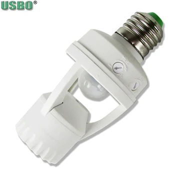 Hotselling E27 B22 E14 vida ındüksiyon lamba soketi Kızılötesi vücut sensörü lamphead LED anahtarı ışık Duy