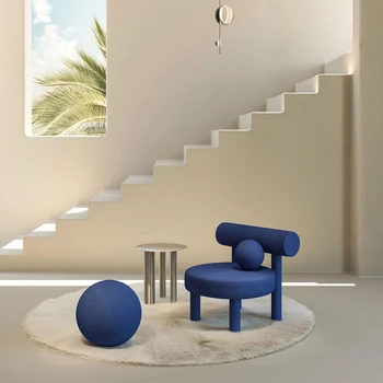 Iskandinav Modern Minimalist Boş Sandalye Modeli Odası Otel Tasarım Tembel Kanepe Koltuk Ev Oturma Odası Koltuk
