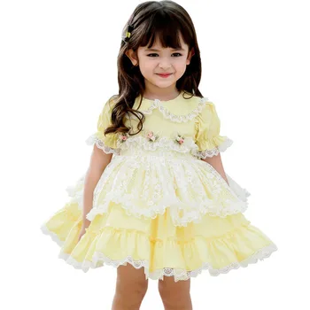 Ispanyol Lolita Tarzı çocuk Elbise Kız Prenses Elbise İspanyol çocuk Elbise 3