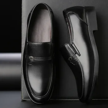 Italyan Moda Zarif Oxford Ayakkabı Erkek Ayakkabı Büyük Boy Erkek Resmi Ayakkabı Deri Erkek Elbise Loafer'lar Adam Üzerinde Kayma Masculino 14