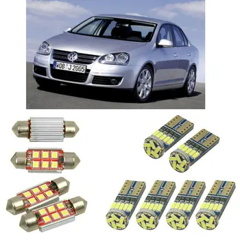Iç led araba ışıkları Volkswagen jetta 3 1k2 sedan araba aksesuarları Plaka lambası 12 adet 2