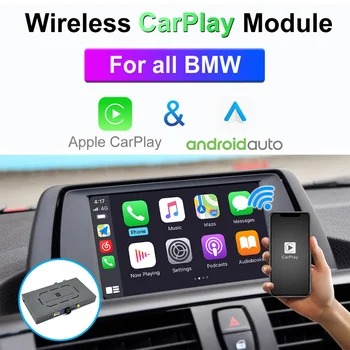 Kablosuz Apple Carplay BMW İçin 1 2 3 4 5 6 7 Serisi X1 X3 X4 X5 EVO NBT CCC CIC 2003-2018 Android Otomatik Modülü Video Arayüzü 7