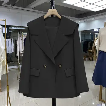 Kadınlar 2021 İlkbahar Sonbahar Moda Ofis Giyim Blazer Ceket Kadın Vintage Uzun Kollu Cepler Dış Giyim Bayanlar Şık Takım Elbise Ceket Z204 22