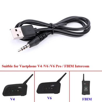 Kask İnterkom USB şarj kablosu İçin Ejeas Vnetphone V6 V4 V4C V6C V6 Pro FBIM Motosiklet Kask İnterkom Kulaklık 9