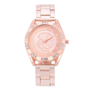 Kobiet Zegarka 2021 Heißer Verkauf Neueste Luxus Marke Bär Uhr Silber Goldene Voller Stahl Strass Sport Quarz Uhren Reloj Mujer 16