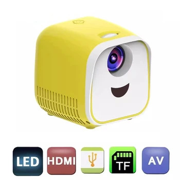 Küçük taşınabilir L1 projektör destekler 1080p full HD film oynatma 1000 lümen ev eğlence sineması Ev Taşınabilir 15