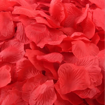 Kırmızı Yapay Gül Yaprakları Düğün Dekorasyon için 500 adet İpek petalas de rosas para casamento R-003-01 9