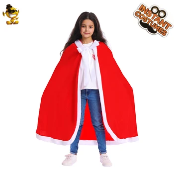 Kızın Kırmızı Pelerin Cosplay Kostüm Noel Partisi Pelerin parti giysileri Rol Oynamak Giyim Çocuklar için 18