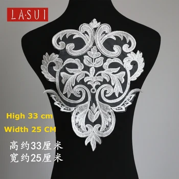LASUI 5 Parça = 1 grup dantel Rayon Sequins İşlemeli Dantel Çiçek Dantel El Yapımı Dıy düğün elbisesi 0028 17