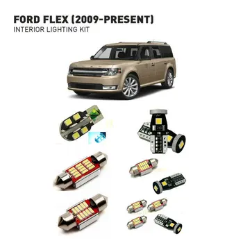 Led iç aydınlatma Ford flex 2009 İçin+ 15 adet Led arabalar için ışıklar aydınlatma kiti otomotiv ampuller Canbus 22