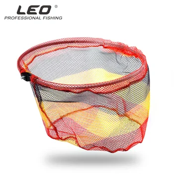 Leo Balıkçılık Net Katlanır 38 cm Alüminyum Alaşımlı Çerçeve Renkli Naylon Küçük Örgü Olta Takımı Araçları El tor ağı Kafa Taşınabilir 7