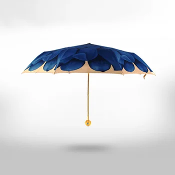 Linglong Topu güneş şemsiyesi Çift Katmanlı Kadın Güneş Koruyucu Anti-ultraviyole Güneşlik Avrupa ve Amerikan Saray Güneşli Şemsiye 17