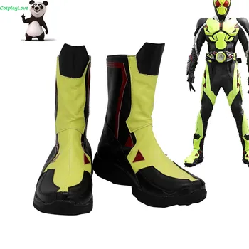 Maskeli Rider Kamen Rider e n e n e n e n e n e n e n e bir Siyah Cosplay Uzun Çizmeler deri ayakkabı Custom Made Unisex CosplayLove 5