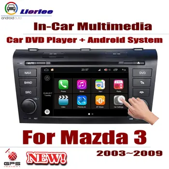 Mazda 3 için Mazda3 (BK) 2003-2009 Araba Android Multimedya DVD Oynatıcı GPS Navigasyon DSP Stereo Radyo Video Ses Kafa Ünitesi 2din