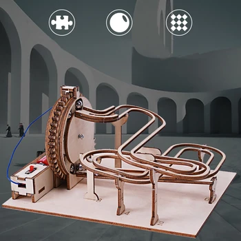 Mermer Dişli Şanzıman Montaj Modeli Yapı Kitleri Ahşap 3D Bulmacalar DIY Montaj Modeli oyuncak seti Arkadaş İçin Hediye 14