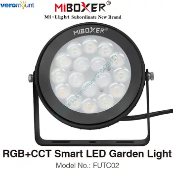 MiBoxer FUTC02 9W RGB + CCT akıllı LED bahçe lambası AC110V 220V IP65 Su Geçirmez Dış Aydınlatma 2.4 G RF Uzaktan WiFi Ses Kontrolü 8