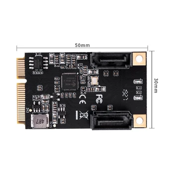 MİNİ PCI-E SATA3. 0 Kart Mini PCIE3. 0 SATA3 Kart SSD Adaptör Kartı sürücüsüz Tam Hız SATA3. 0 SSD Katı Hal Adaptör Kartı 8
