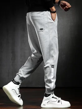 Moda 2023 Sweatpants Erkekler Rahat Ter pantolon Streetwear Spor Salonu Eşofman Gri İpli koşu parkuru Pantolon 17