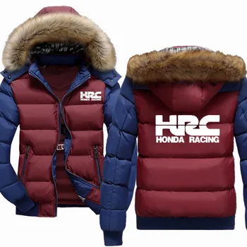 Moda Kış polar Kalınlaşmak Sıcak palto HRC araba logosu Baskı erkek hoodie pamuk Yün Hoody erkek fermuarlı ceket 8