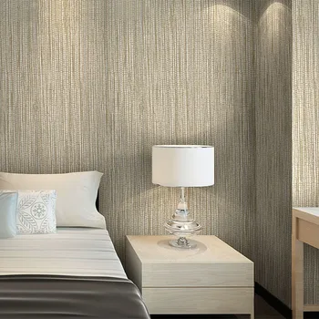 Modern Basit Düz Duvar Kağıdı 3D Taklit Saman PVC duvar kağıdı Yatak Odası Oturma Odası TV Arka Plan Duvar Kaplaması Papel De Parede 9