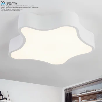 modern led yıldız şekli tavan aydınlatma lambası yatak odası modern minimalist kişiselleştirilmiş restoran odası çalışma lambası 6