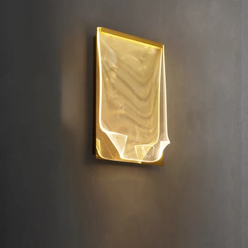 Modern Minimalist led duvar Lambası Ev Dekorasyon için, LOFT Yaratıcı Akrilik Duvar Lambası Oturma Odası Koridor Çalışma yatak odası aydınlatması 3