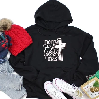 Mutlu Mesih Mas Hıristiyan hoodies kadın çapraz Hıristiyan İncil vaftiz kişilik din kazaklar hipster inanç tops P053