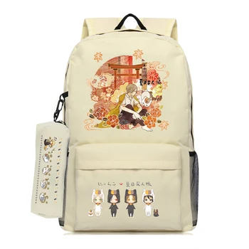Natsume Yuujinchou Genç Laptop Sırt Çantası Büyük Okul Yüksek Kaliteli Öğrenci Çantaları Erkek Kız Moda Schoolbag 1